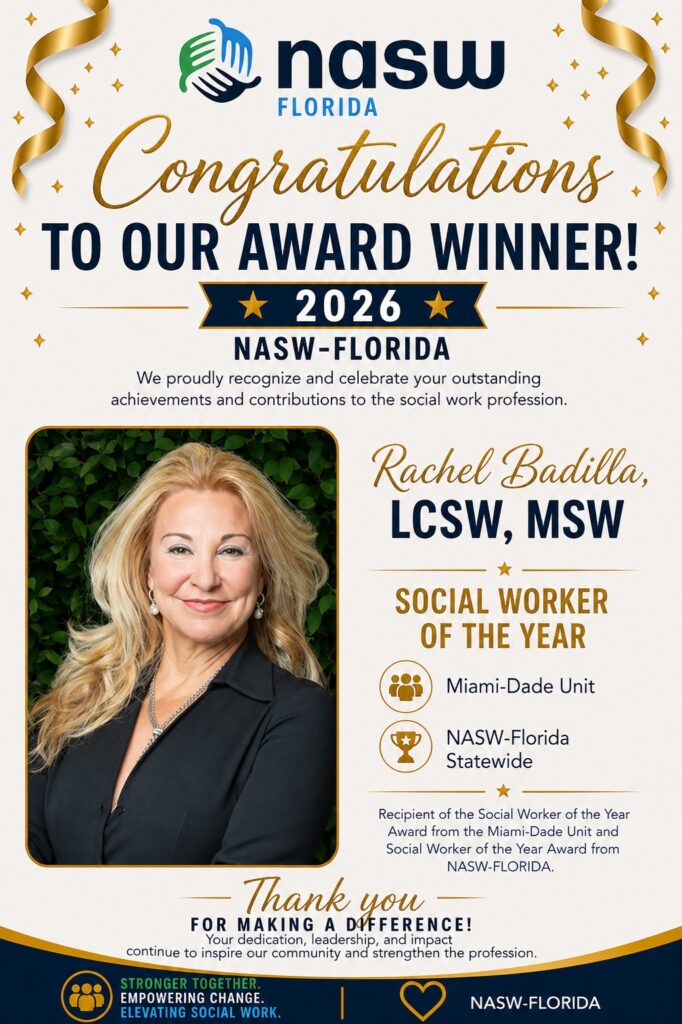 Flyer - NASW-FL Award - Rachel Badilla